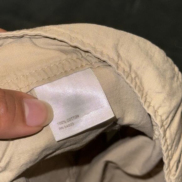 Old Navy Safari Hiking Cargo Shorts Women’s 4 Beige Drawstring 4.5 Inseam - Picture 3 of 7